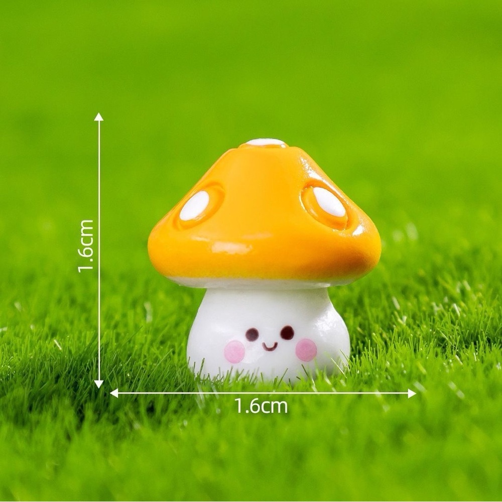 12 PCs Colorful Mushroom Toy Set for Kids.  Mini mushroom for Craft Jewelry DIY - Picture 8 of 9